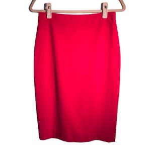 NWOT-Isaac Mizrahi red pencil skirt - size 4